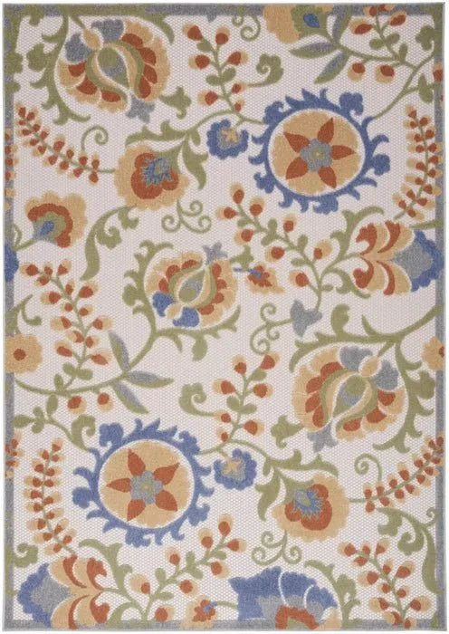 Aloha ALH17 Ivory/Blue Area Rug