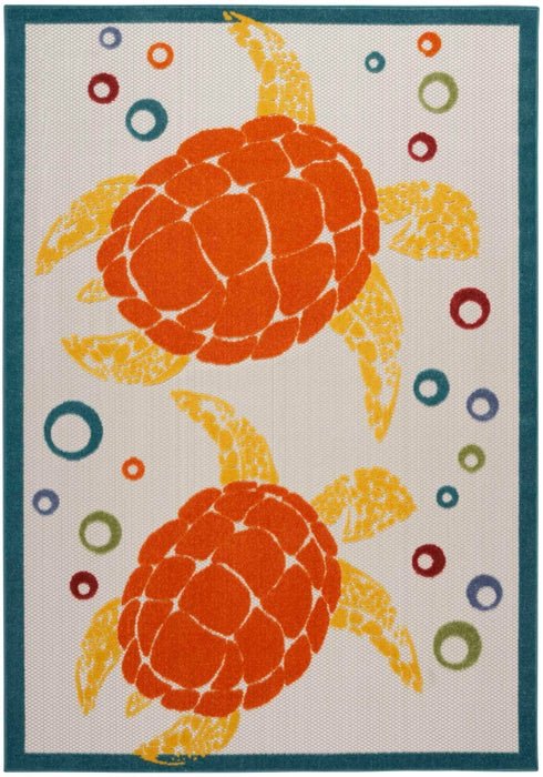 Aloha ALH27 Teal/Multi Area Rug