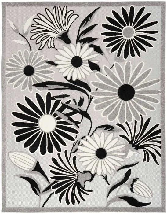 Aloha ALH33 Black/White Area Rug