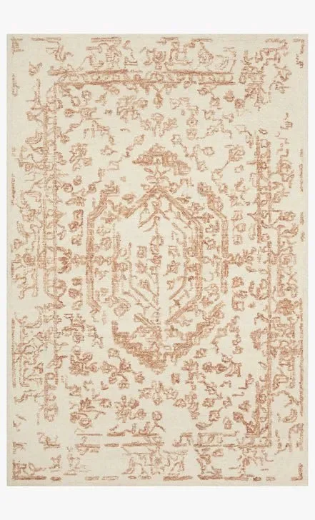 Annie ANN-01 White/Rust Rug