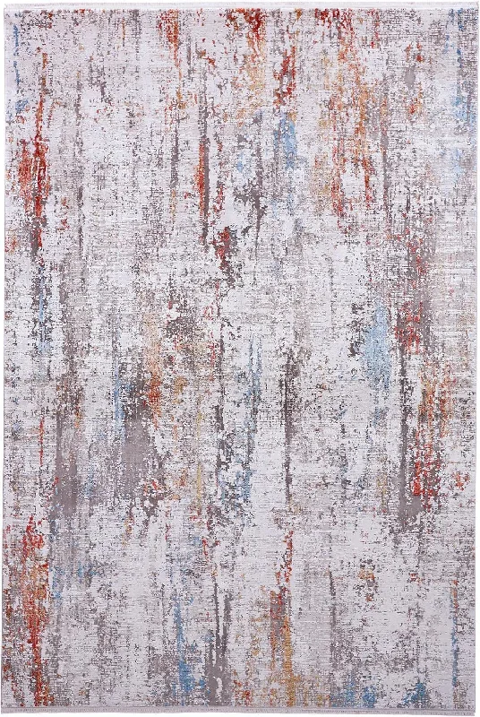 Cadiz 8663903F Grey/Red Rug