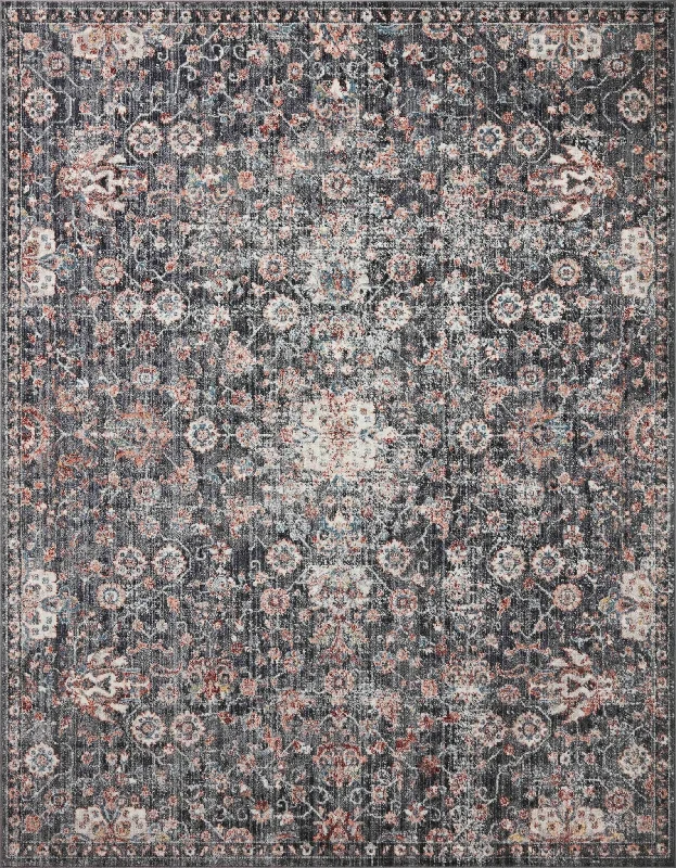 Cassandra CSN-03 Charcoal/Rust Rug