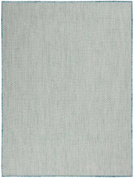 Courtyard COU01 Ivory/Aqua Rug