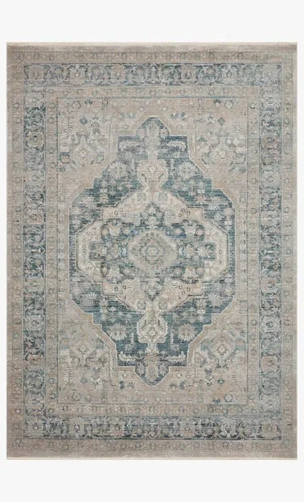 Elise ELI-01 Neutral/Blue Rug