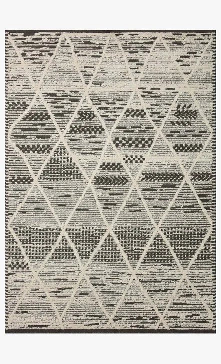 Fabian FAB-03 Charcoal/Ivory Rug