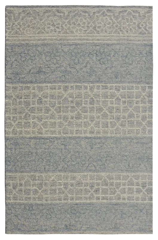 Hudson 2467 Blue/Grey Mosaic Rug