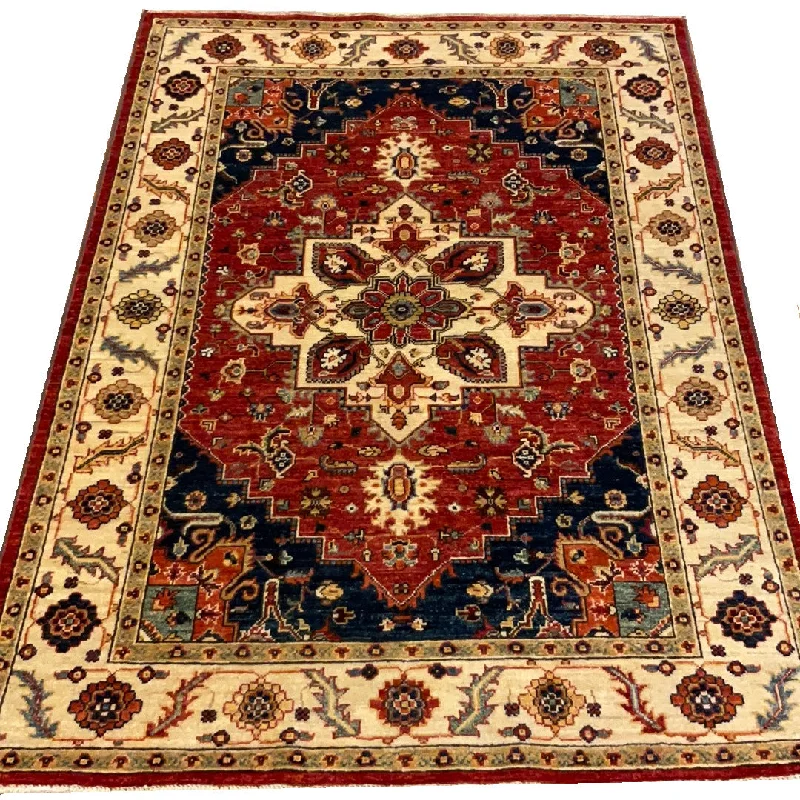 Kaoud Rugs 3.10X5.8 Rectangle RUST ANT. SERAPI Area Rug