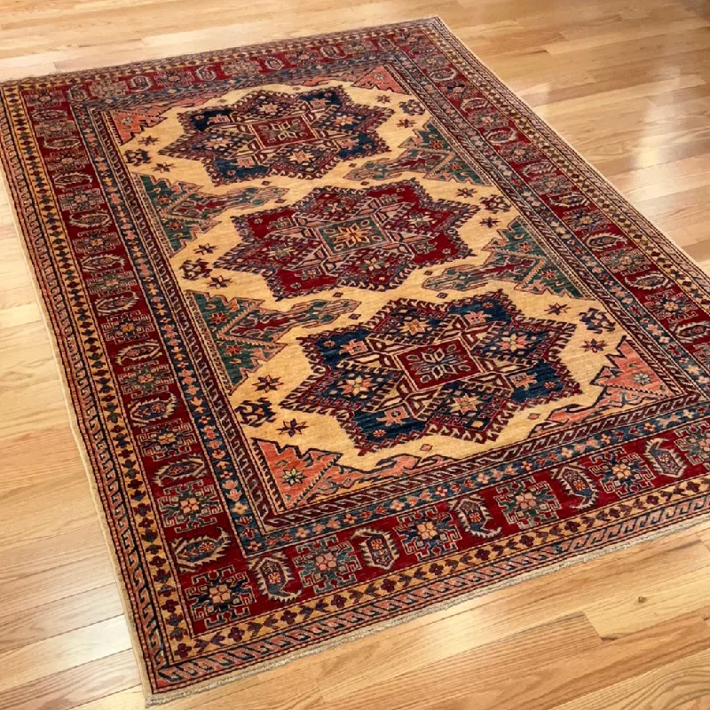 Kaoud Rugs 5.10X8.6 Rectangle BEIGE ANT. SHIRVAN Area Rug