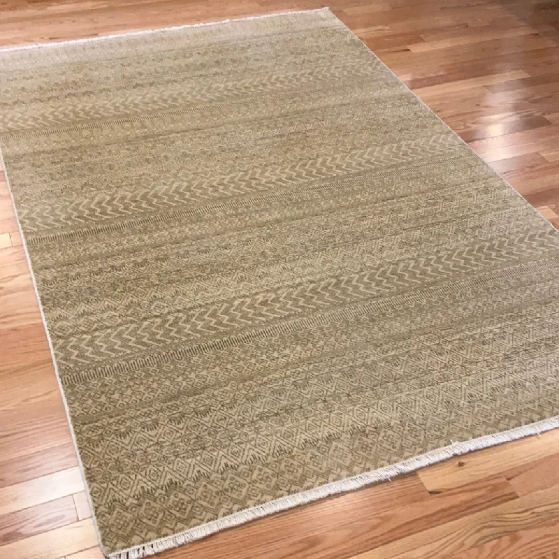 Kaoud Rugs 6.0X9.1 Rectangle BEIGE GABBEH Area Rug