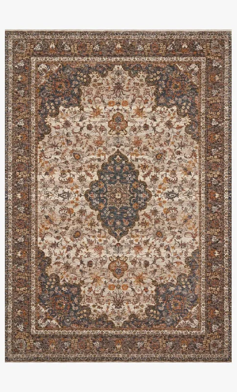 Lourdes LOU-01 Natural/Ocean Rug