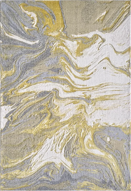 Luna 7149 Gold/Grey Watercolors Rug