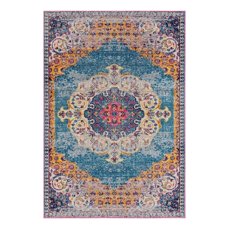 Manhattan MAN-3 Blue/Orange Rug