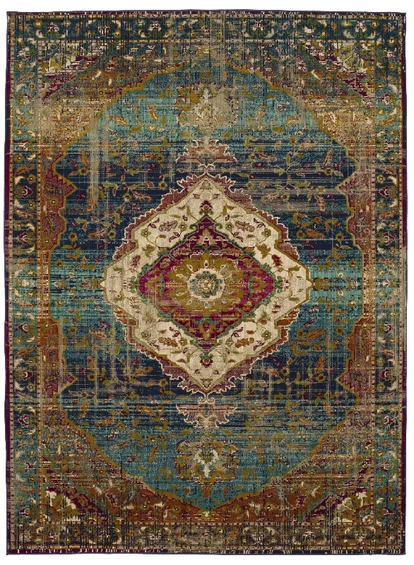 Meraki Solace Peacock 39500 25002 Rug