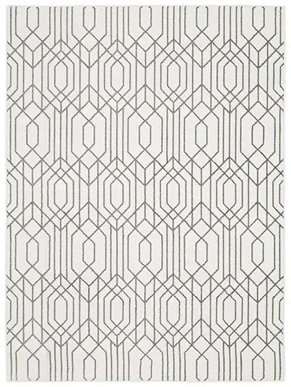 Montecito 4158W White/Grey Rug