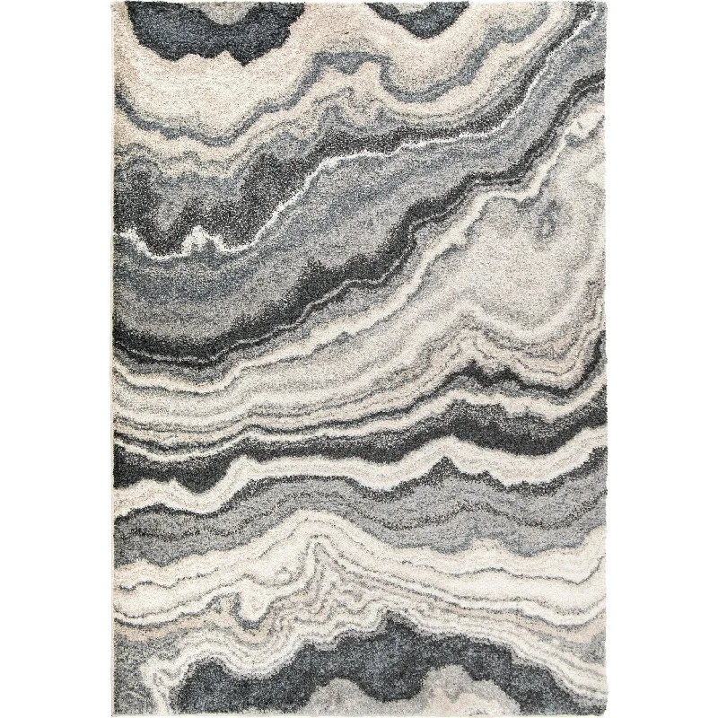 Mystical 7010 Cascade Taupe Inkwell Rug