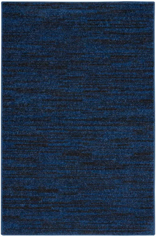 Nourison Essentials NRE01 Midnight Blue Rug