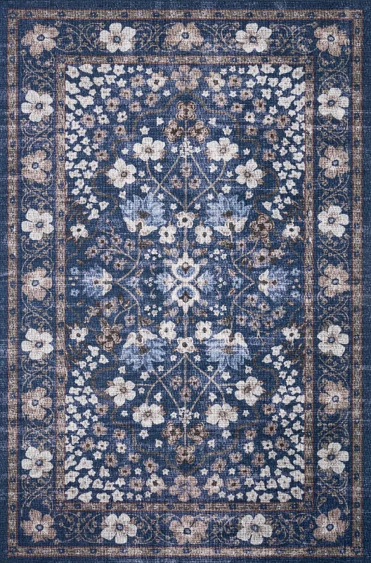 Palais by Rifle Paper Co PAL-02 Navy Rug