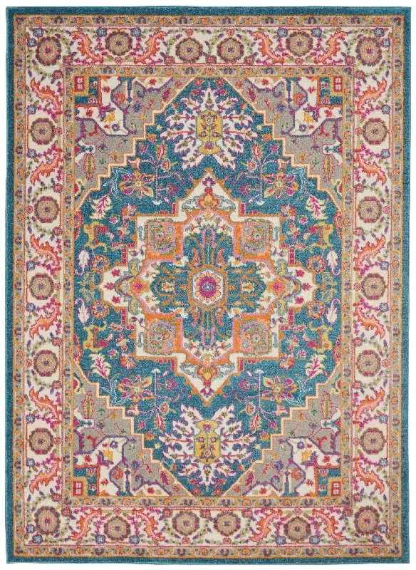 Passion PSN20 Teal Multicolor Rug