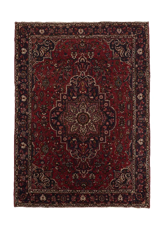 Persian Rug Bakhtiari Handmade Area Tribal Vintage 8'8"x11'9" (9x12) Red Floral Design #35785