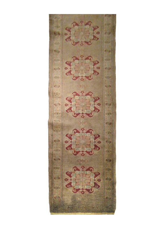 Persian Rug Bijar Handmade Runner Traditional 2'8"x10'3" (3x10) Brown Red Floral Design #A20623