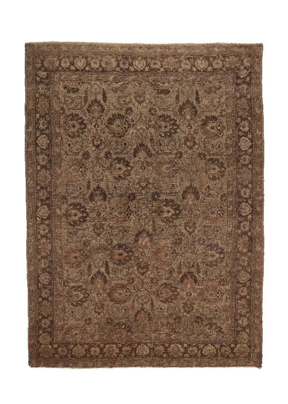 Persian Rug Malayer Handmade Area Antique Tribal 8'9"x12'0" (9x12) Whites/Beige Brown Floral Design #27919