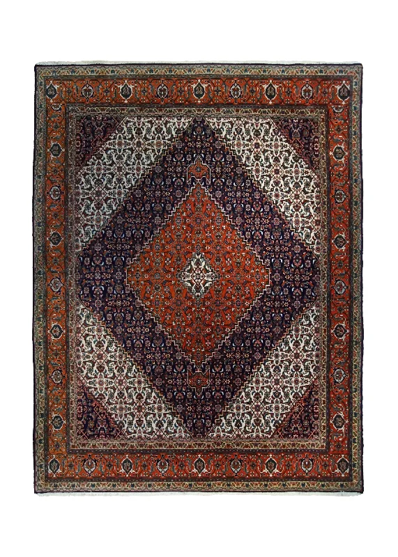 Persian Rug Tabriz Handmade Area Traditional 8'3"x10'7" (8x11) Red Mahi Fish Design #A34363