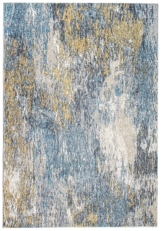 Roxy 2802 Blue/Gold Mirage Rug