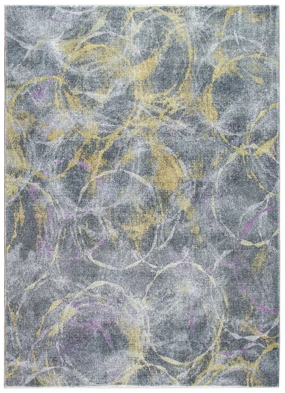 Roxy 2808 Grey/Gold Visions Rug