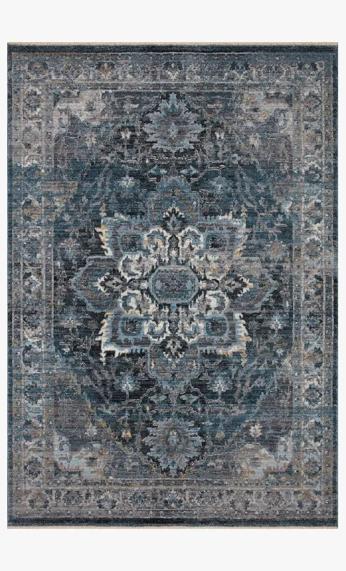 Samra Sam-01 Denim/Grey Rug