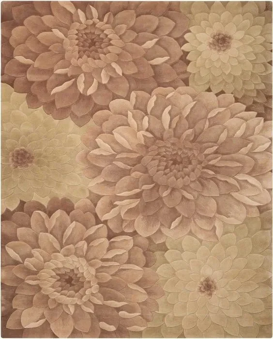 Tropics TS11 Taupe/Green Rug