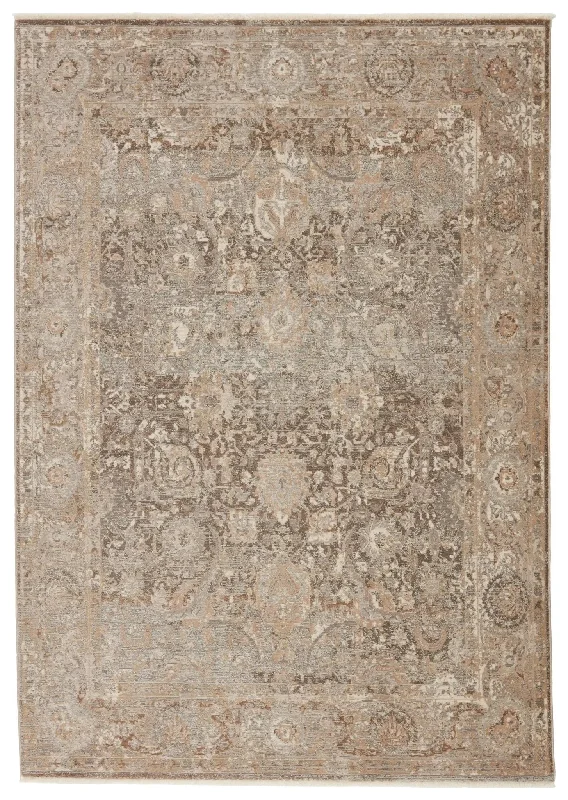 Vienne VNE02 Baptiste Dark Taupe/Gold Rug