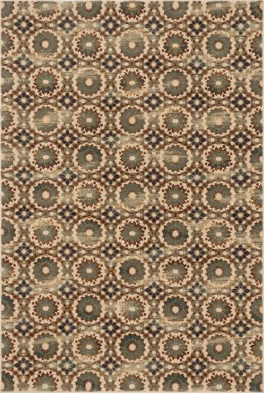 Vista VT 07 Ivory / Rust Rug