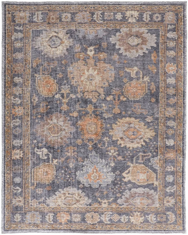 Wendover WND6842F Grey/Blue Rug