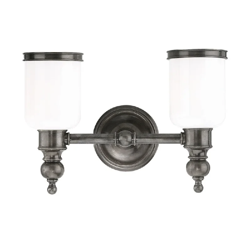 Hudson Valley Chatham 2-light Antique Nickel Bath And Vanity