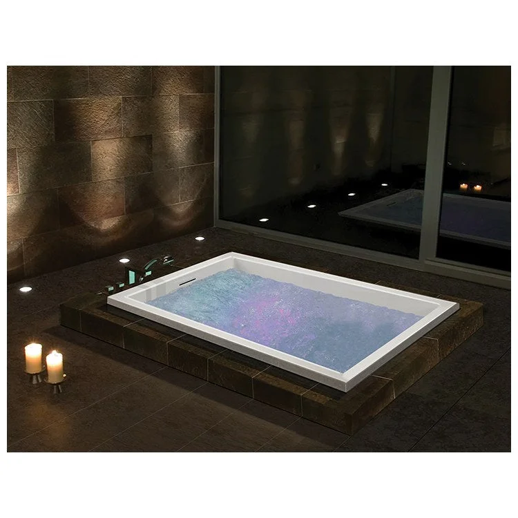 Air Tub Andrea 12 60 x 42 Inch Drop-In Elite Standard Whirlpool End Biscuit Rectangle Acrylic CXL 116 Gallons 21-1/4 Inch