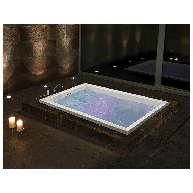 Air Tub Andrea 11 60 x 36 Inch Drop-In Air Massage End Biscuit Rectangle Acrylic CXL 90 Gallons 20-3/4 Inch