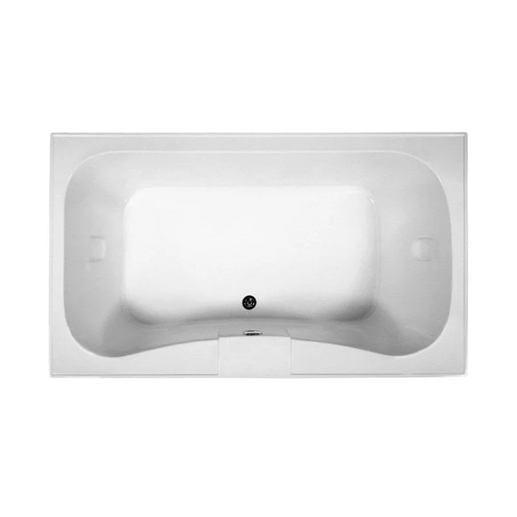 Whirlpool Tub Georgian 2 59.5 x 41.5 Inch Drop-In Ultra Whirlpool Center Biscuit Rectangular Acrylic CXL Gallons 59-1/2 Inch