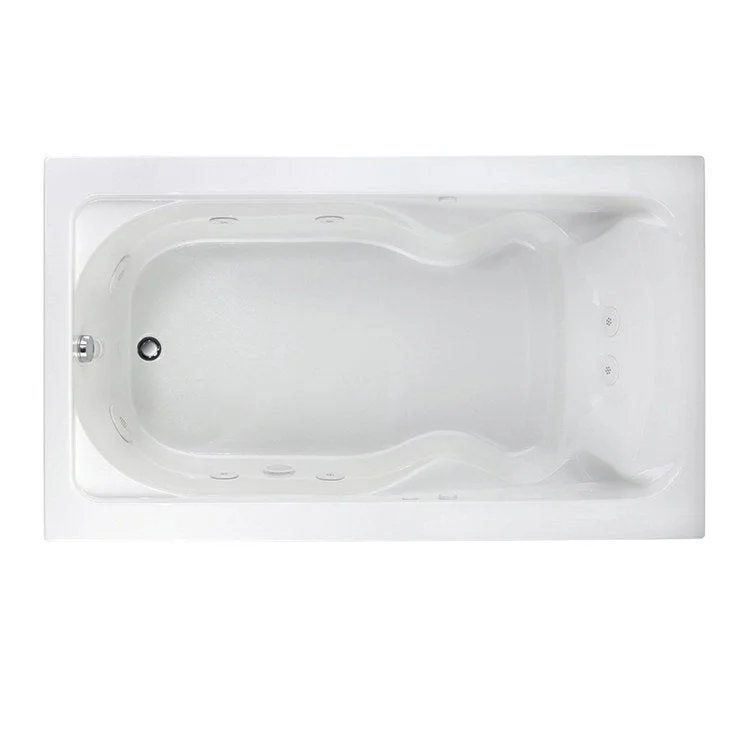 Cadet 72"L x 42"W Drop-In Whirlpool Bathtub with StayClean