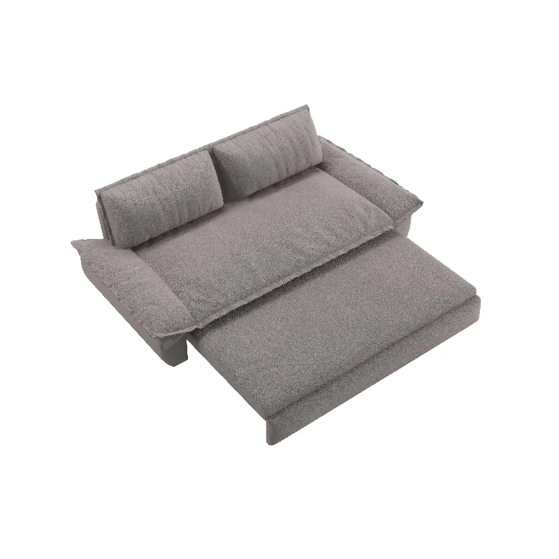 3-in-1 Convertible Velvet Sleeper Sofa Bed