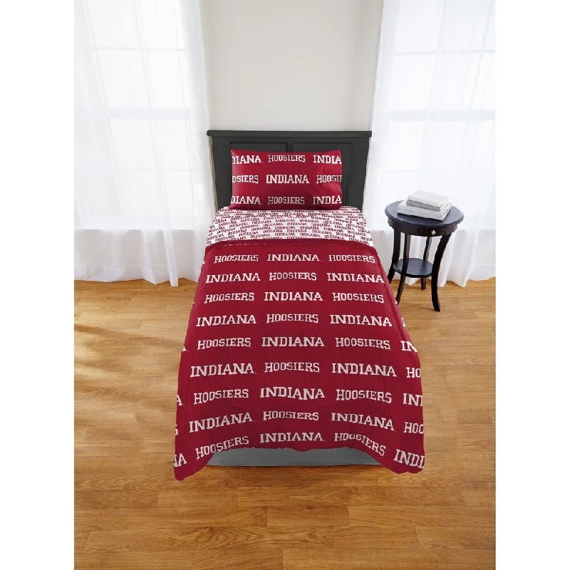 COL 808 Indiana Hoosiers Twin Bed In a Bag Set