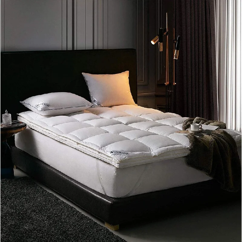 Down Top Hungarian Featherbed - White