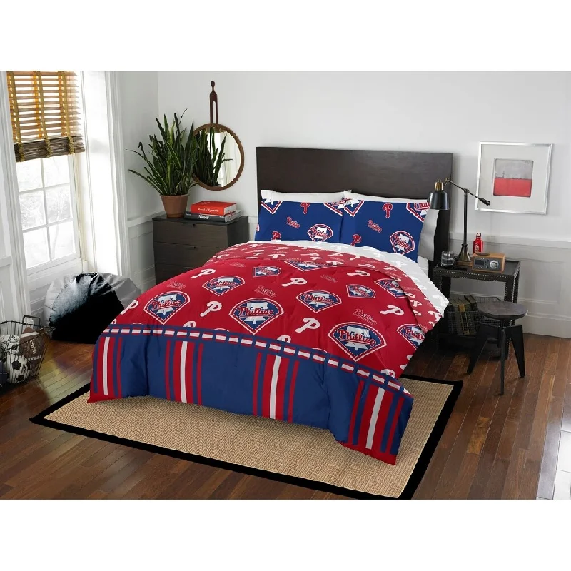 MLB 875 Philadelphia Phillies Queen Bed In a Bag Set