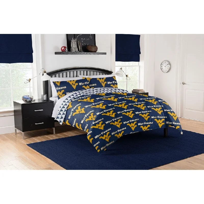 NCAA West Virginia Mountaineers 5-piece Queen Bed In a Bag Set