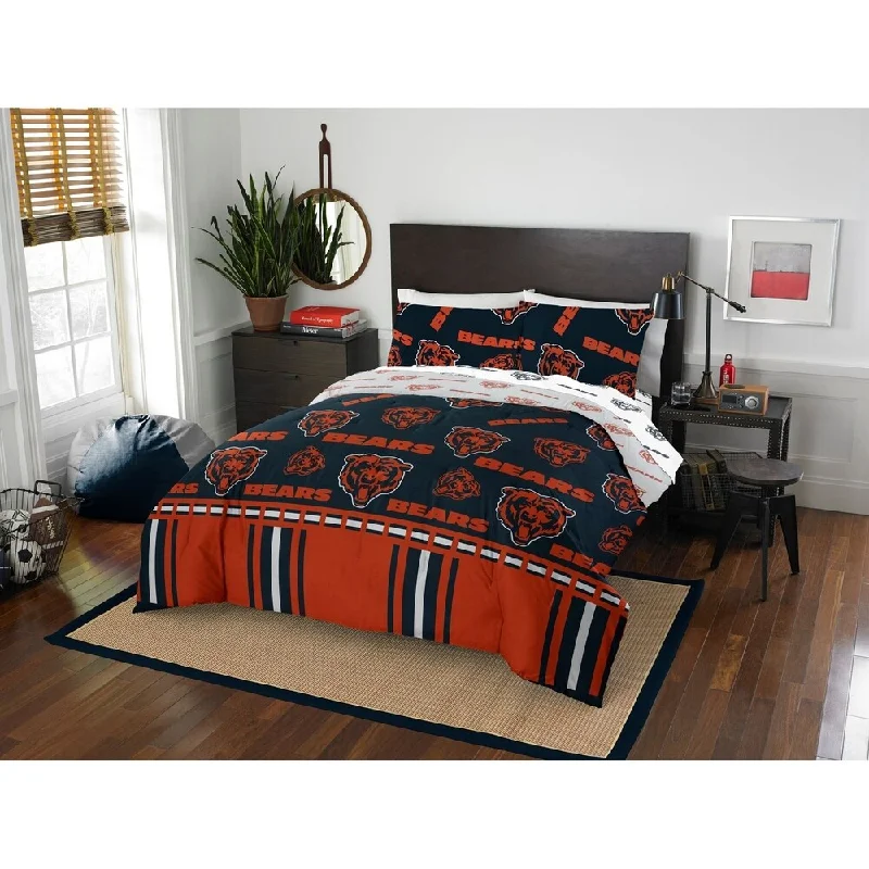 NFL 875 Chicago Bears Queen Bed In a Bag Set