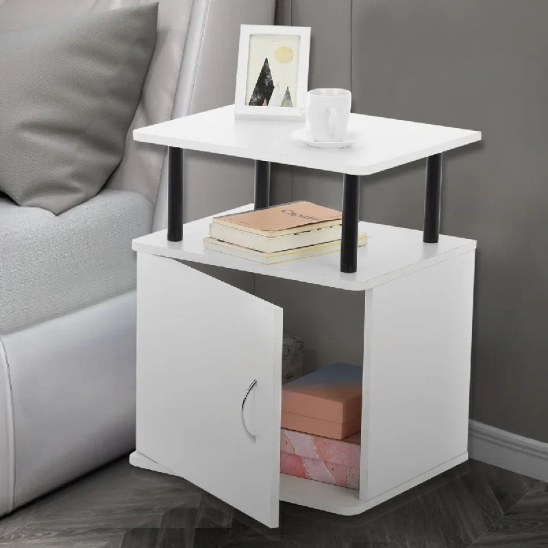 Simples Bedside Table Bedroom Simples Storage White Night Table Easy Assembly