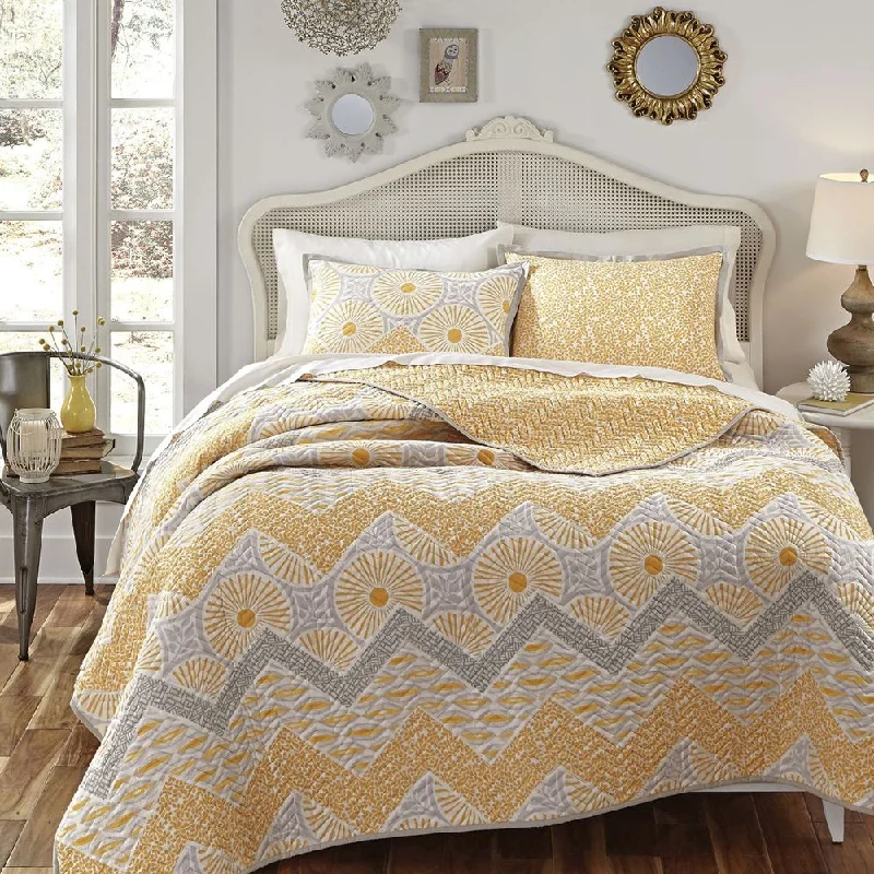 KD Spain Sunnyside 3-piece Cotton Quilt Set