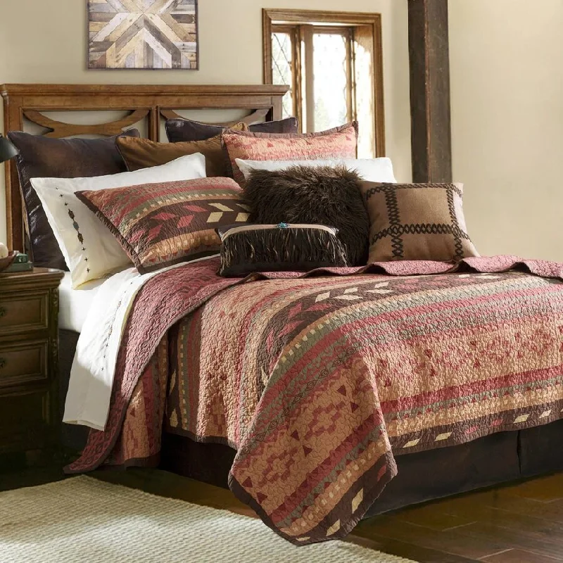 Broken Arrow Reversible Quilt Set - King