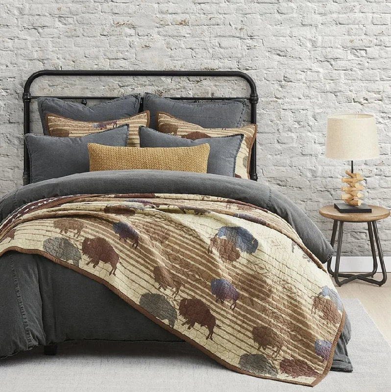 Home On The Range Reversible 3-Pc Quilt Set - King