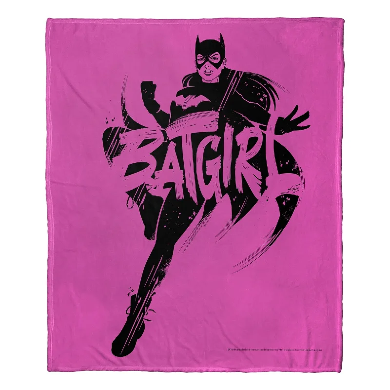 DC Comics Batman Silk Touch Throw Blanket Batgirl Inked