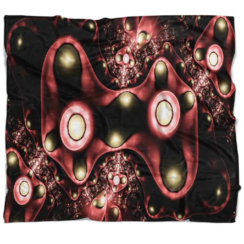 Designart '3D Surreal Brown Illustration' Floral Throw Blanket